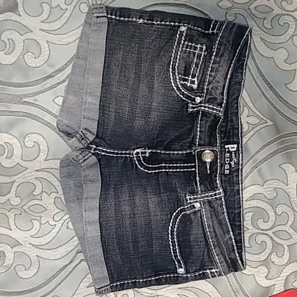 Dark jean shorts